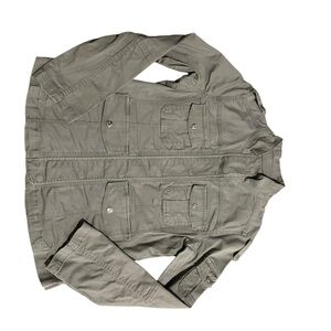 Kensie Gray Military Field Jacket Lightweight Design